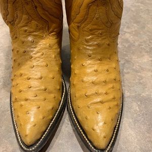 Women’s ostrich cowboy boots